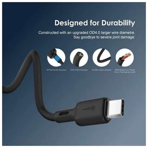 Oraimo Duraline 2 Type-C 1M 2A Fast Charging Cable: Reviews